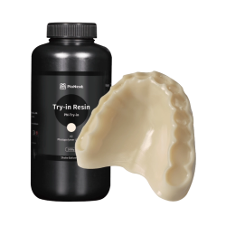 Try-in gyanta fogászati protézisekhez – fotopolimer anyag próbamintákhoz.