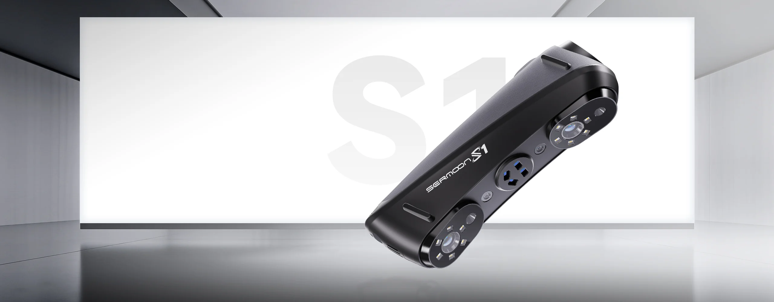 Creality Sermoon S1 3D scanner side view, professional handheld device